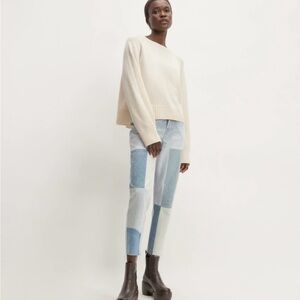 Everlane Women’s NWT  The 90s Cheeky Patchwork Ankle Jean size 28